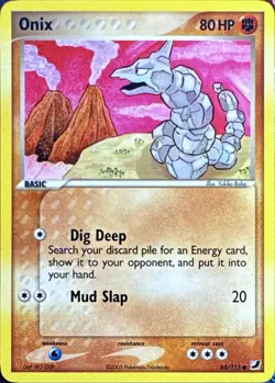 Onix 65/115 Common Unseen Forces Pokemon Near Mint - Image 1