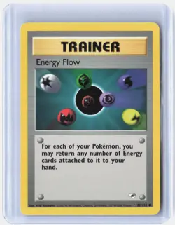 Energy Flow 122/132 Common Gym Heroes Pokemon Unlimited Near Mint - Image 1