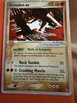 Groudon Ex 93/101 Ex Hidden Legends Holo Rare Pokemon - Image 1