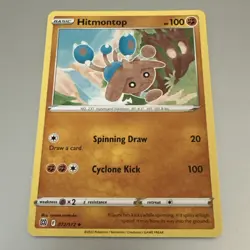 Hitmontop 072/172 Brilliant Stars NM Regular Uncommon Pokemon - Buy 3 Get 2 Free - Image 1