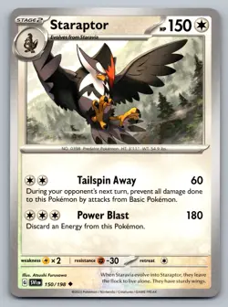Pokemon TCG SV01: Scarlet & Violet Base Set Staraptor 150/198 - Image 1