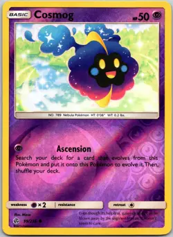 Cosmog 99/236 Reverse Holo Common Cosmic Eclipse NM - Image 1