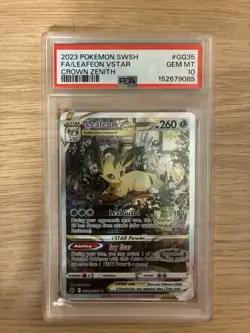 Pokemon TCG Leafeon VSTAR GG35/GG70 Crown Zenith Ultra Rare PSA 10 - Image 1