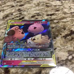 Pokemon TCG Togepi & Cleffa & Igglybuff GX 143/236 Cosmic Eclipse Holo Ultra - Image 1