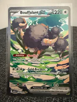 Pokemon Bouffalant ex 170/086 Sv: White Flare Full Art Holo NM/M+ - Image 1