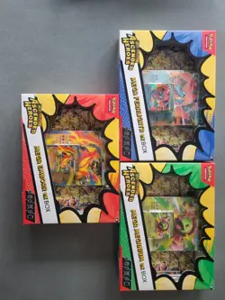 POKEMON ASCENDED HEROES MEGA EX BOX FULL SET SEALED FERALIGATR EMBOAR MEGANIUM - Image 1