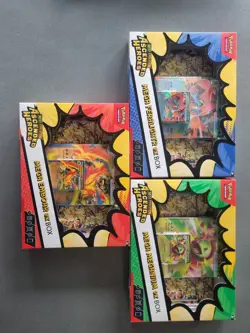 POKEMON ASCENDED HEROES MEGA EX BOX FULL SET SEALED FERALIGATR EMBOAR MEGANIUM - Image 2