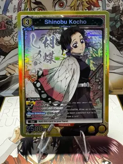 Union Arena Shinobu Kocho SR Foil Action 2500BP Demon Slayer UEX05BT/KMY 3-008 - Image 1