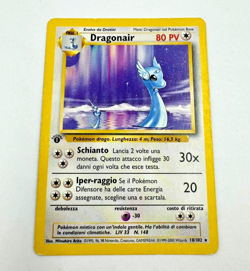 POKEMON BASE SET 1ST EDITION DRAGONAIR 18/102 RARE ITALIAN CARD HEAVILY PLAYED - Image 1