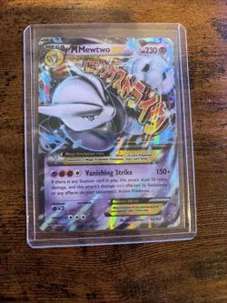 Pokemon TCG M Mewtwo EX 63/162 --Breakthrough Holo Card - Image 1
