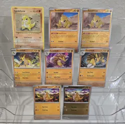 Pokemon TCG Cards Bulk Lot Of 8 Cards. Sandshrew & Sandslah. - Image 1