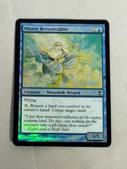 MTG FOIL Oboro Breezecaller Saviors of Kamigawa Magic the Gathering - Image 1