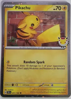 Pikachu 051 /162 Stamped 2026 Pokemon Day 30 Promo TCG - NM - Image 1