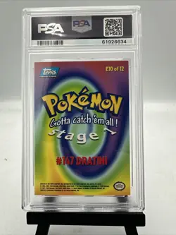 Blue Logo Topps Pokemon - Dratini #147 - Rainbow - PSA 9 - Image 2