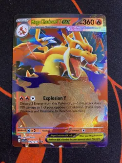 Mega Charizard Y ex 022/217 Double Rare Ascended Heroes Pokemon - Image 1
