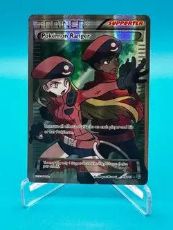 Pokemon Ranger 113/114 XY Steam Siege Ultra Rare Full Art Trainer Holo NM - Image 1