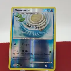 Pokemon TCG Omanyte 70/99 Arceus Reverse Holo Common Stage 1 HP 80 2009 - Image 1