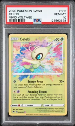 Pokemon Vivid Voltage Celebi 009/185 Amazing Rare PSA 10 Gem Mint - Image 1