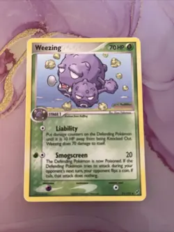 2005 Pokemon TCG Weezing EX Deoxys 51/107 Regular Uncommon - Image 3