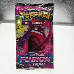 Pokemon TCG Sword & Shield Fusion Strike Booster Pack Nice Artwork Sealed - Image 3
