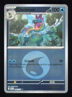 Croconaw (Energy Symbol Pattern) 042/217 Reverse Holo ASC Pokemon NM/M - Image 1