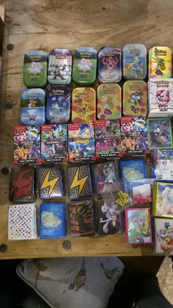 Pokemon TCG Accessories Bundle Dice, Sleeves, Coins, Playmat, Energy, Mini Tins - Image 4