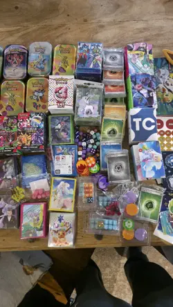 Pokemon TCG Accessories Bundle Dice, Sleeves, Coins, Playmat, Energy, Mini Tins - Image 5