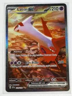 Pokemon Latias ex 239/191 Surging Sparks Special Illustration Rare Full Art Holo - Image 4