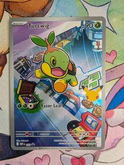 Pokemon TCG - Turtwig - First Partner Illustration Promo 040 30th Anniversary NM - Image 1