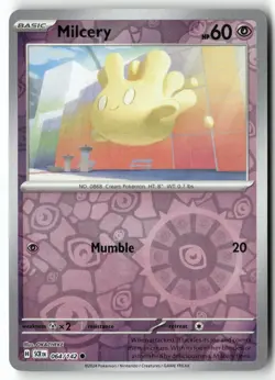 Milcery 64/142 Common Stellar Crown Pokemon Reverse Holo Near Mint - Image 1