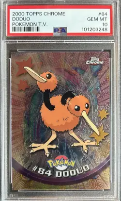 2000 Topps Pokemon Chrome Doduo #84 - PSA 10 - Image 1