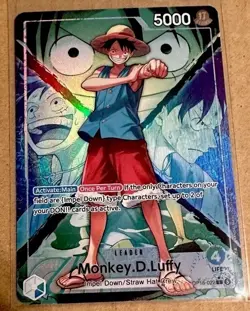 One Piece OP16-022 Monkey D Luffy Alt Art Leader OP16 THE TIME OF BATTLE - Image 1