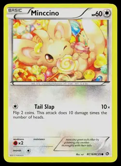 Pokemon Card - Minccino Legendary Treasures: Radiant Collection RC18/RC25 Holo - Image 1