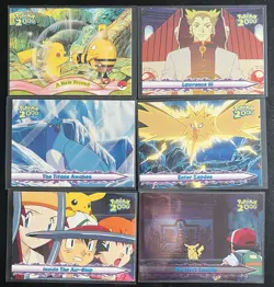 Pokemon 2000 Movie Animation Cards Bundle Topps Pikachu Zapdos Articuno Lawrence - Image 1