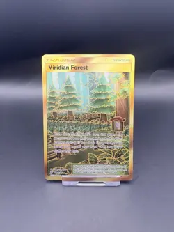 Viridian Forest - 256/236 Gold Secret Rare Unified Minds Pokemon TCG Card LP/NM - Image 1