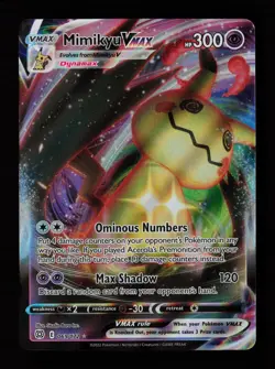 Mimikyu VMAX 069/172 Holo VMAX Rare Brilliant Stars Pokemon Cards - Image 1