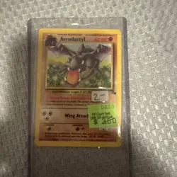 Aerodactyl Fossil 16/62 Unlimited Rare Non Holo 1999 LP Pokemon TCG Card - Image 1