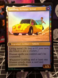 FOIL Goldbug, Humanity's Ally Universes Beyond: Transformers NM - Image 2