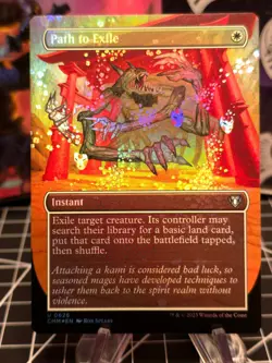 FOIL Path to Exile (Borderless) Commander Masters NM - Image 1