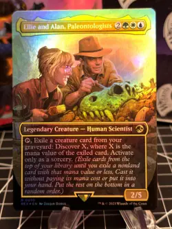 FOIL Ellie and Alan, Paleontologists (Borderless) Universes Beyond: Jurassic Wor - Image 1