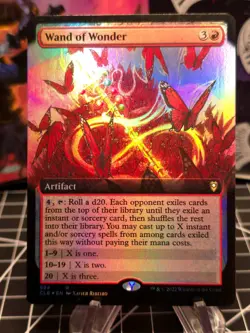FOIL Wand of Wonder (Extended Art) Commander Legends: Battle for Baldur's Gate N - Image 1