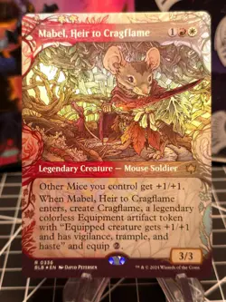 FOIL Mabel, Heir to Cragflame (Showcase) Bloomburrow NM - Image 1