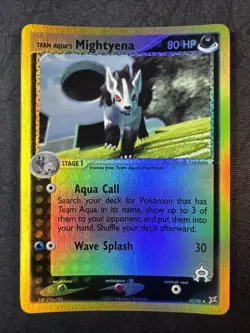 Team Aqua's Mightyena 30/95 Team Magma vs Team Aqua Reverse Holo Pokemon - Image 1