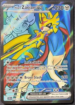 Pokemon TCG Hop's Zacian EX 176/159 Journey Together Ultra Rare - Image 1