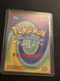Pokemon Trading Card Topps Holo Dragonite #149 E12 Of 13 - Image 4