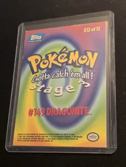 Pokemon Trading Card Topps Holo Dragonite #149 E12 Of 13 - Image 5