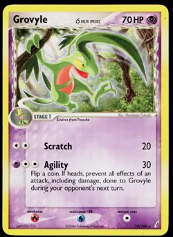 2006 Pokemon Gaming EX Crystal Guardians Grovyle #19/100 - Image 1