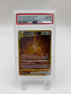 2023 POKEMON SWORD AND SHIELD CROWN ZENITH #GG70 /ARCEUS VSTAR SECRET- GEM MT 10 - Image 1