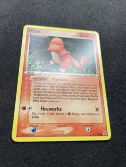 Ditto (Charmander) 61/113 (Geodude) 62/113 *LP* EX Delta Species Regular Pokemon - Image 4