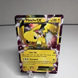 Pokemon TCG Pikachu EX XY84 XY Promo Holo Basic 130HP English - Image 1